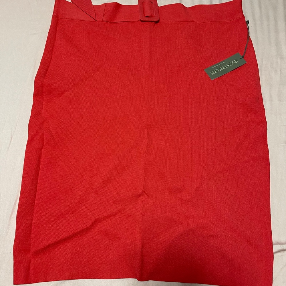 Eva Mendez coral skirt